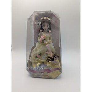 Disney Princess Belle Porcelain Doll Brass Key Spring Bouquet Collection 2006